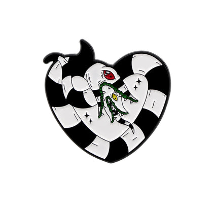 Halloween Accessories Horror Series Enamel Pin Men Women Lapel Pins for Backpack Iron Badges Brooch for Clothes Holiday Gifts Good Vibrations