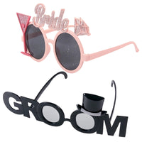 Bride Groom Funny Glasses Bachelorette Party Eyeglasses Photo Props Wedding party Decoration Bridal Shower favors wedding supply Good Vibrations