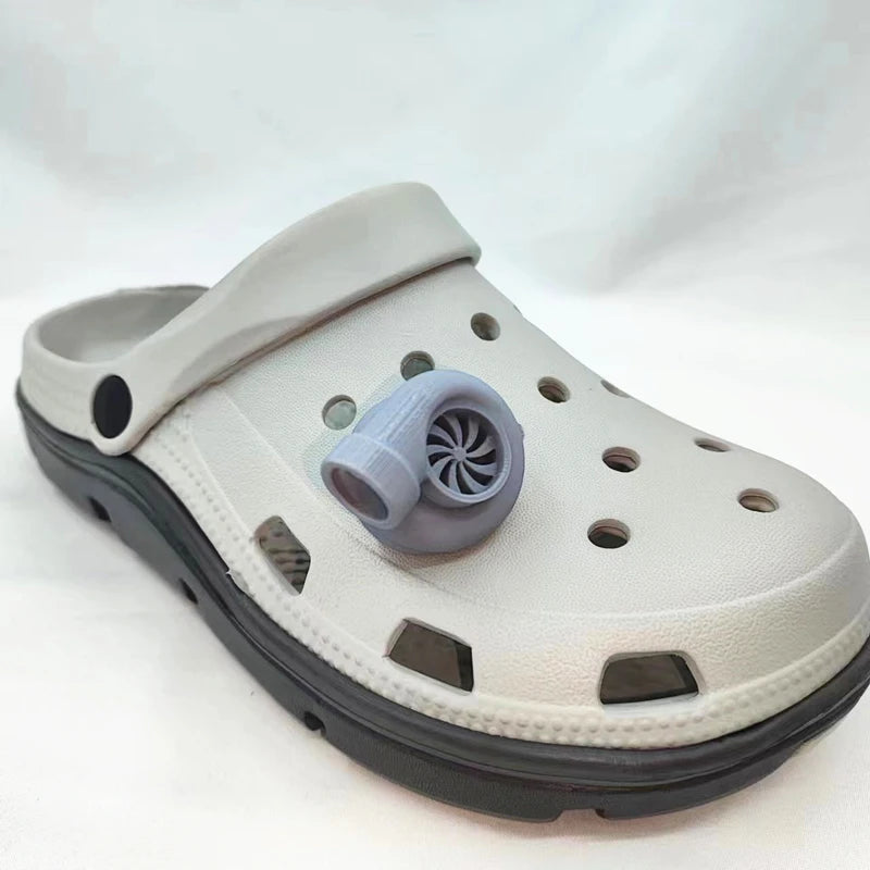 Funny turbo charms for Crocs Comedy Accessories Release Your Toes Friends Gift Good Vibrations