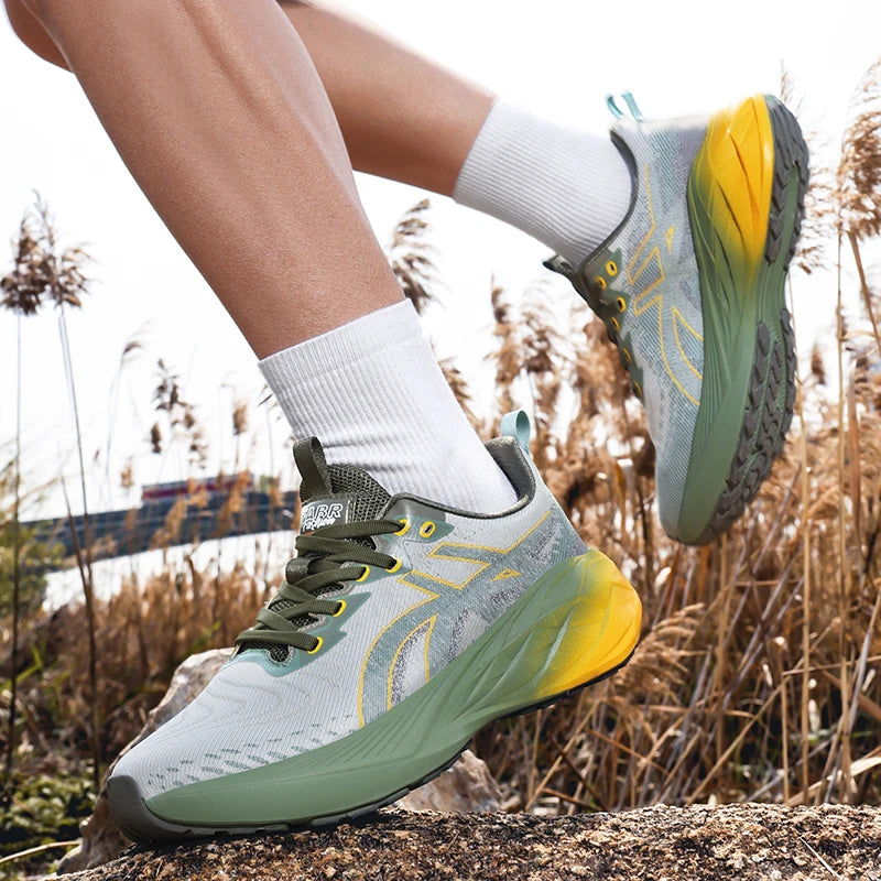 Running Shoes Training Speciality Marathon Men Sports Breathable Lightweight Women's Comfortable Nonskid Leisure Sneakers Good Vibrations