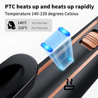 Customizable Electric Curling Iron Hair Tools Professional Roller Curls Wand Fast Heating Up  Curling Iron for All Hair Types