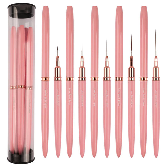 Nail art pen professional nail polish fine line pen with cover metal nail brush DIY painting hook pen pull line nail art tools Good Vibrations