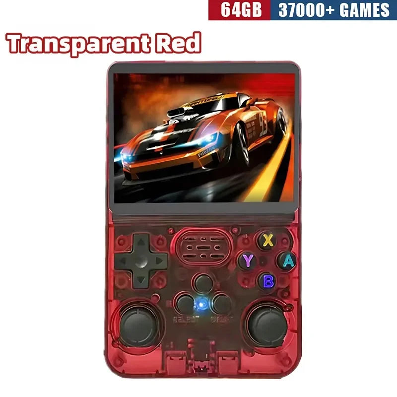 R36S Retro Handheld Game Console - 3.5 Inch IPS Screen, 64GB/128GB/256GB, Portable Gaming Device with Built-in Games Good Vibrations
