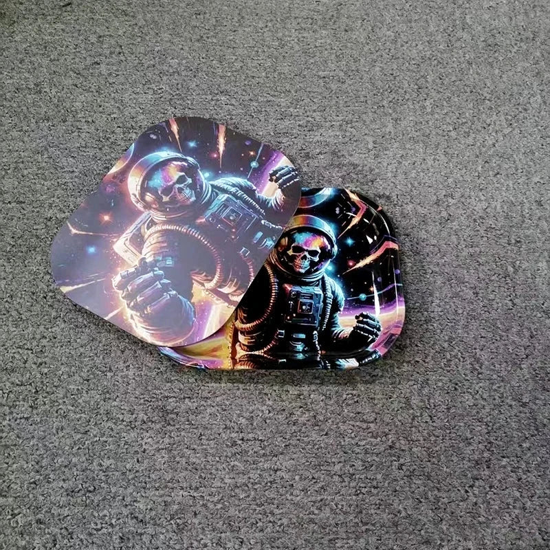 1Pc Rolling Tray Tobacco Cigarette Paper Accessories Trays Magnetic Lid Smoking Grinder Storage Metal Plate 18x14CM Good Vibrations Adult Super Store