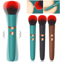 2in1 Bullet Vibrator Makeup Brush Electric Foundation Brush Multi-Function Soft Fluffy Portable Rechargeable Detail Makeup Tool Good Vibrations