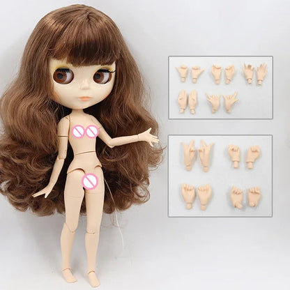 ICY DBS blyth doll 1/6 bjd toy joint body white skin shiny & matte face 30cm on sale special price toy gift anime doll Good Vibrations