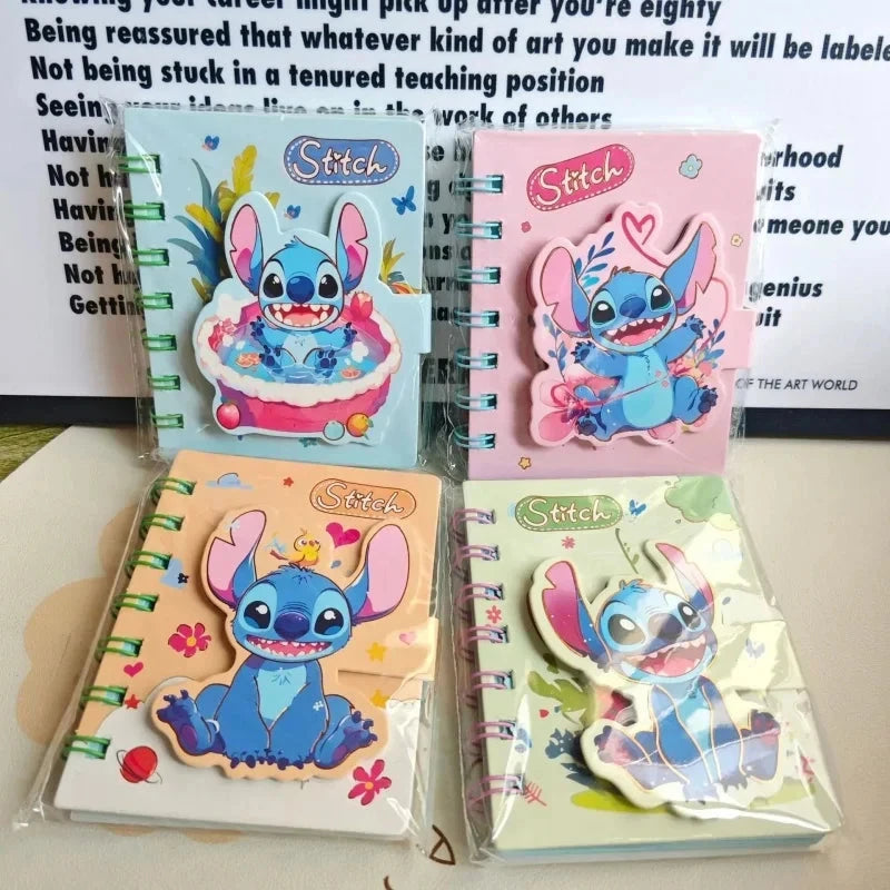 New Stitch Notebook Cute Anime Cartoon School Supplies Portable Diary Fashion Office Supplies Coil Book Children Holiday Gift Good Vibrations