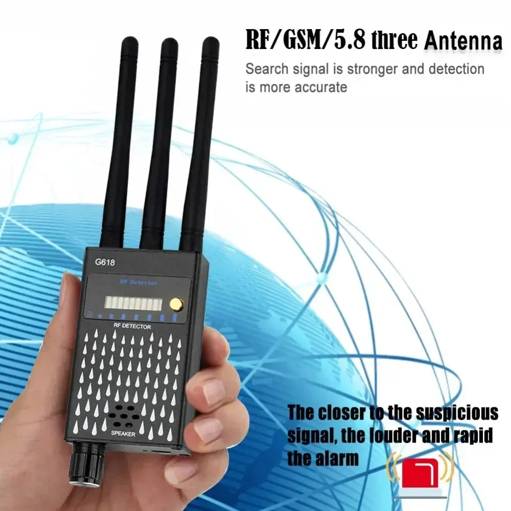 Wifi Hidden Camera RF uav Detector Audio Bug GPS Anti Spy Gadgets GSM 2G 3G 4G 5G All Signal Jammer gps Tracker Blocker Device Good Vibrations