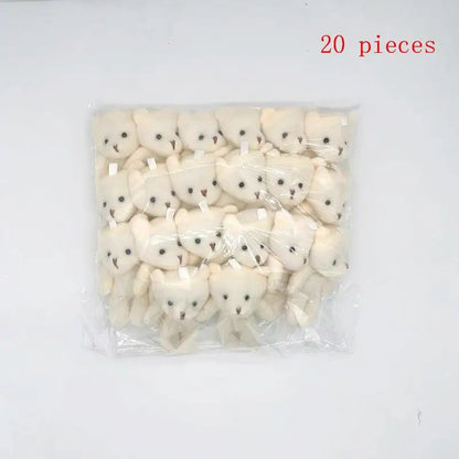 10/12/18/20Pcs Birthday Wedding Party Favors Supplies DIY Accessory Mini Cute Cartoon Plush Bear Girl Gift Doll Toys Good Vibrations