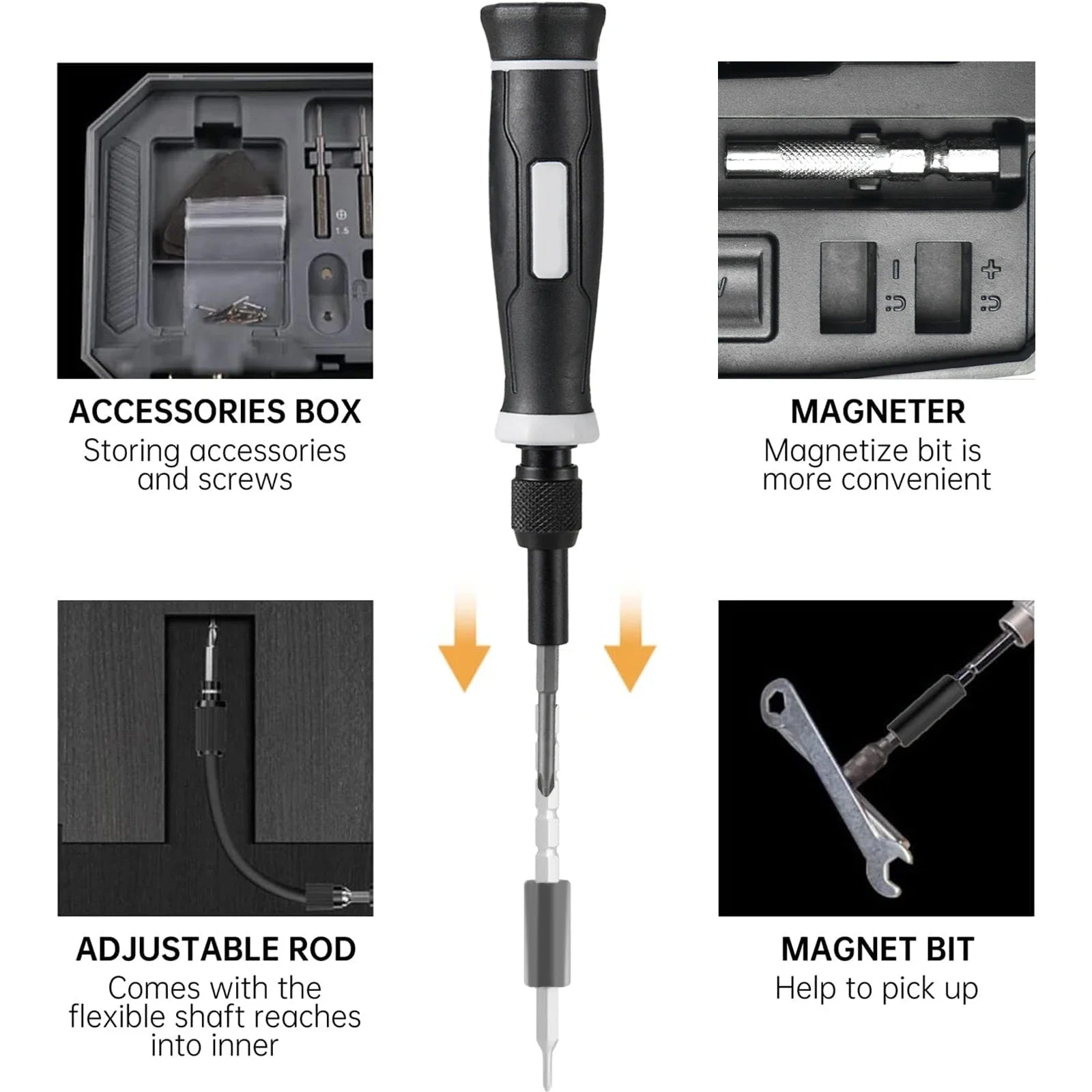 Precision Screwdriver Set, Laptop Tool Kit, 152/25 in 1 Professional Computer Screwdriver Repair Kit T5 T6 Torx Screwdriver Good Vibrations