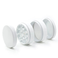 Ceramic Coating Spice Grinder White Nonstick Ceramic Coating Metal Grinder-4 Layers 63mm/2.5" Good Vibrations