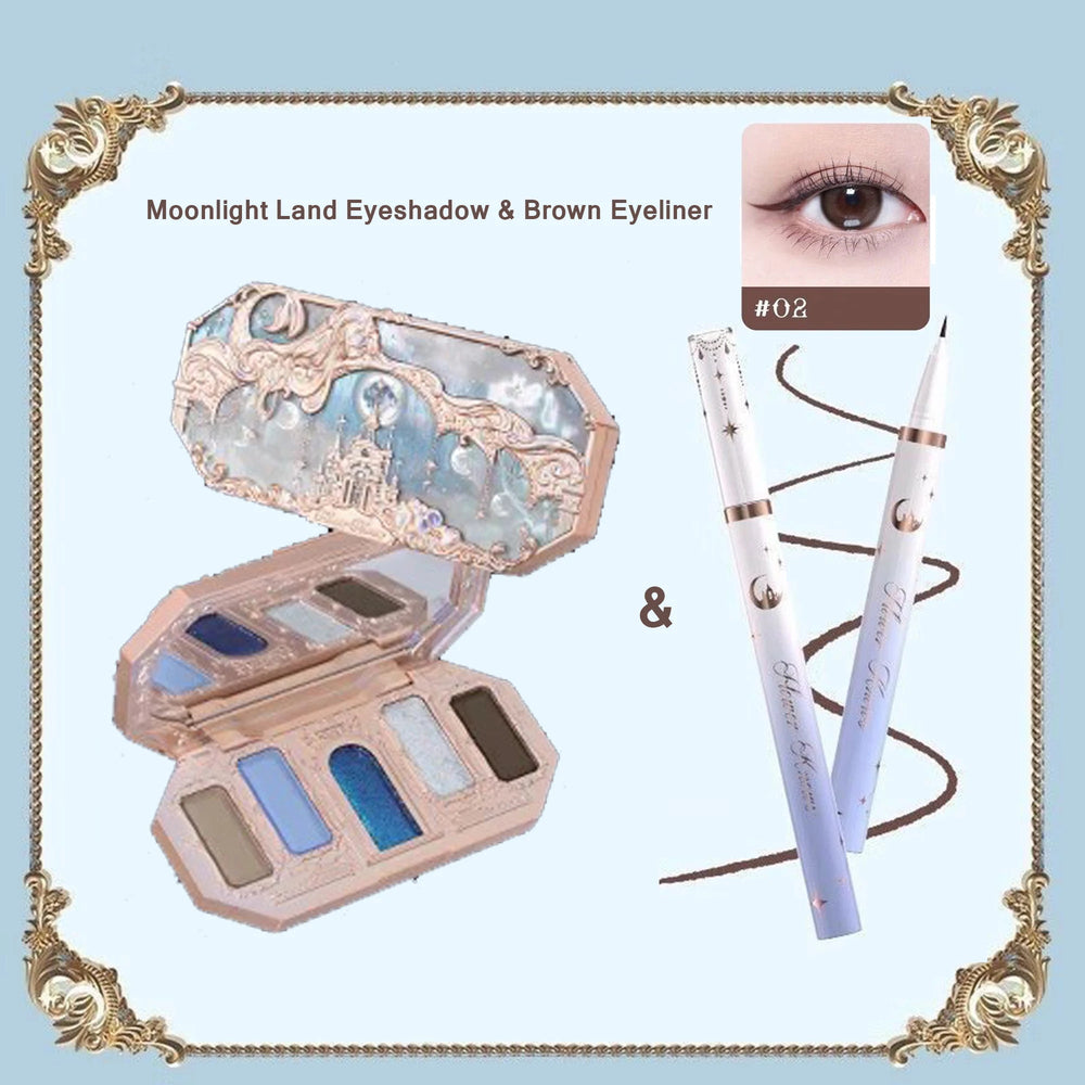 Flower Knows Never's Shop Collection 8 Color Glitter Eyeshadow Palette High Pigmented Eye Makeup Matte Shimmer Eye Shadow Pallte Good Vibrations