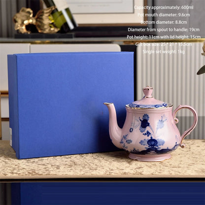Italian Ceramic Tableware Household Jewelry Box Teapot Sugar Pot Milk Pot Kitchen Supplies Dim Sum Plate Fruit Plate Tableware Good Vibrations