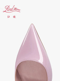 High heeled shoes for women 2024, pink slim heel, light lipstick base, sexy temperament, not tiring, single foot shoes Good Vibrations