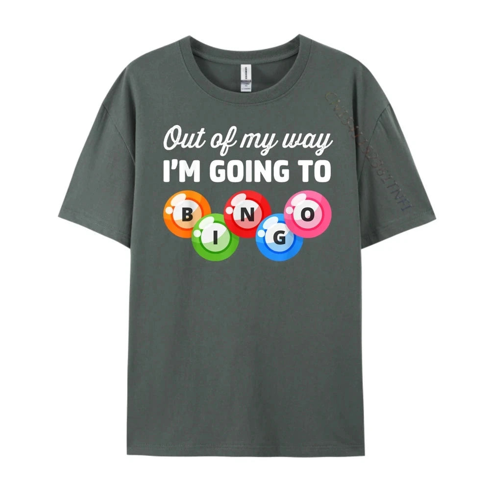 Out Of My Way I M Going Bingo Player T Shirts For Men Adult Men's Shirts Gothic Style Good Vibrations