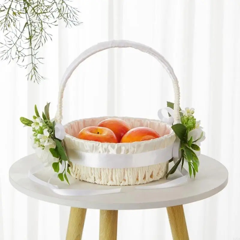 W0YA Beautifully Flower Decoration Basket Exquisites European Styles Garden Basket Good Vibrations