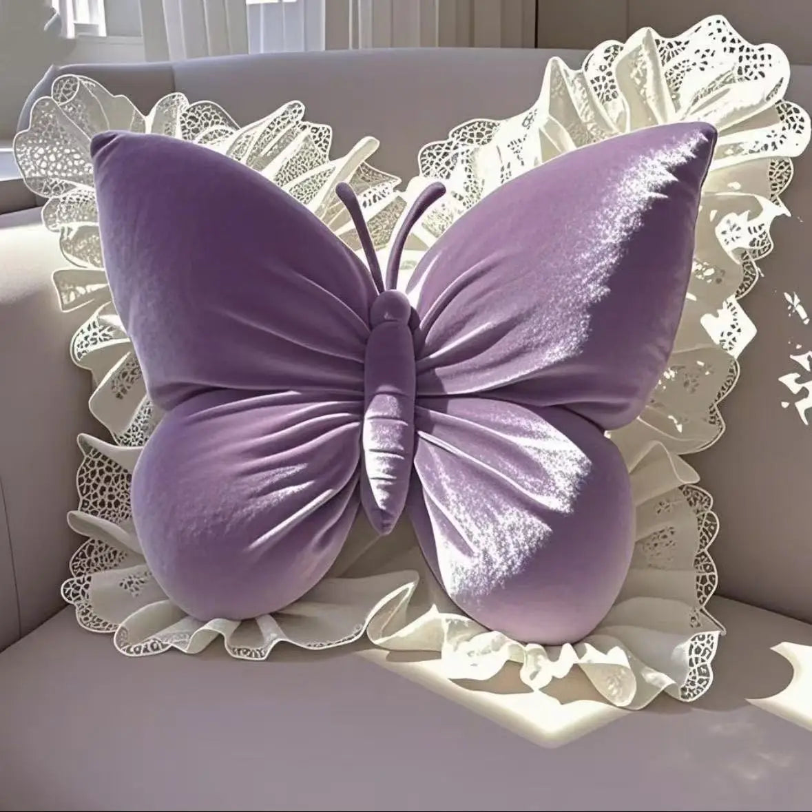 Princess Butterfly Office Pillow Living Room Bow Bedroom Car Sofa Cushion Home New Pillow Room Good Vibrations