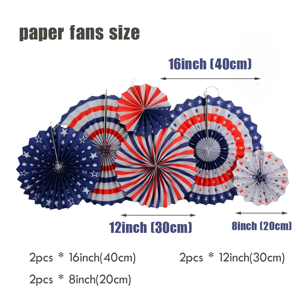 Kids Boy Girl 1st Birthday Party Favor Blue Pink Set Mixed Size Folding Paper Fans Wedding Ceremony Christmas Holiday Decor Good Vibrations