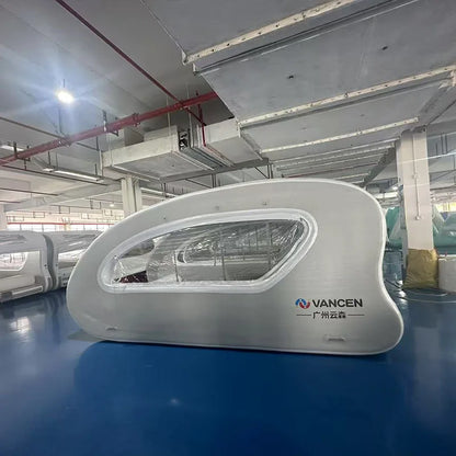 Water Inflatable Yacht Slide Portable Storage Outdoor Yacht Solar Perpetual Motion Machine Floating Bed Luya Hovercraft Good Vibrations