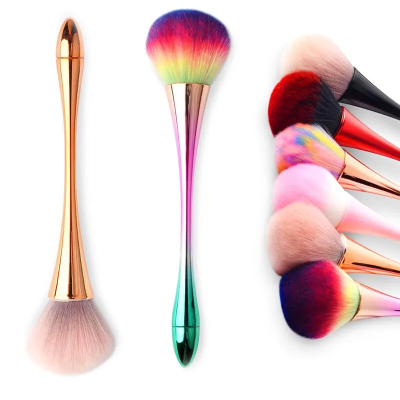 6 Styles Gold Powder Brush Professional Nail Art Make Up Brush Large Cosmetic Face Cont Cosmetic Face Cont Brocha Colorete Tools Good Vibrations