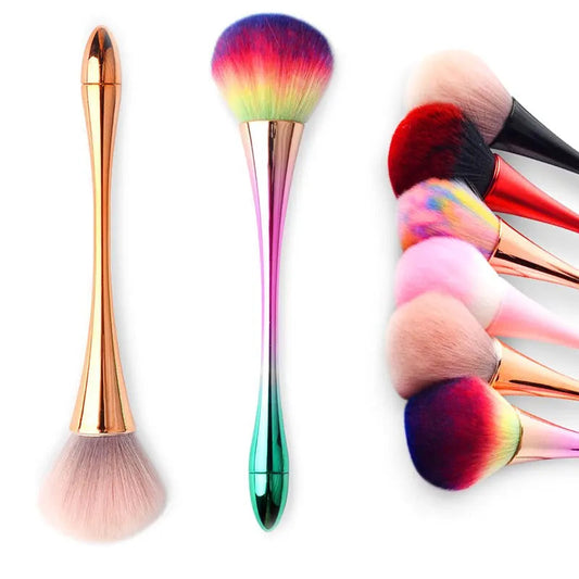 6 Styles Gold Powder Brush Professional Nail Art Make Up Brush Large Cosmetic Face Cont Cosmetic Face Cont Brocha Colorete Tools Good Vibrations