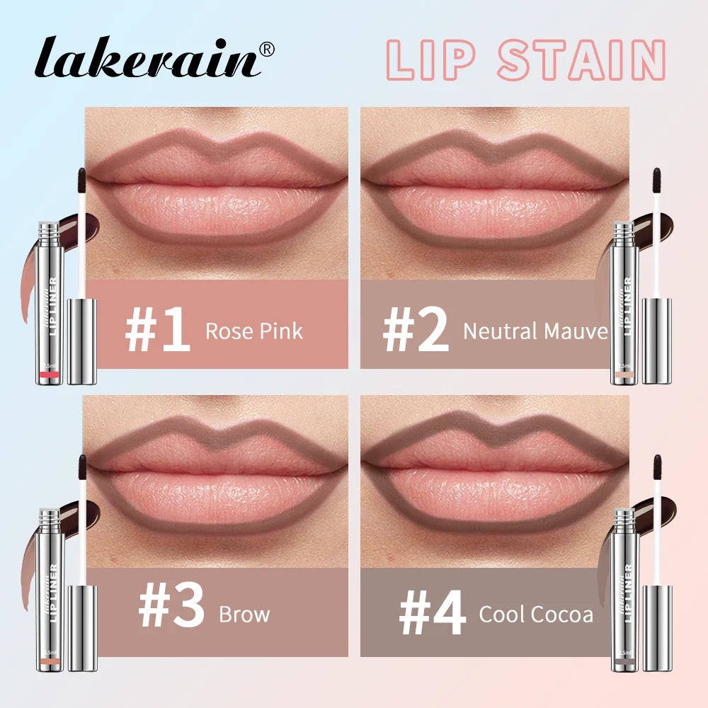 4PCS Highly Pigmented Lip Liner Tattoo Matte Peel Off Enhance Lips Lip Liner Lasting Lip Stain Waterproof Transfer-proof Lipstic Good Vibrations