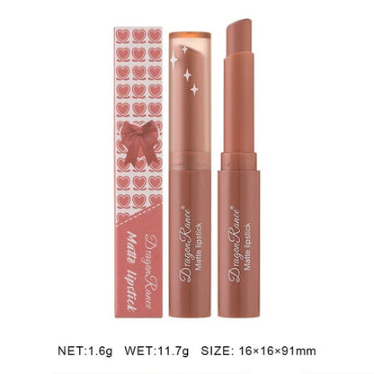 Nude Matte Lipstick Waterproof Lip Sticks Not Fading Sexy Red Velvet Lipsticks for Women Make Up Long Lasting Lip Cosmetics Good Vibrations