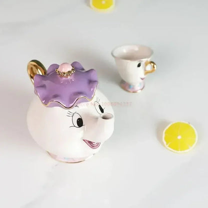 Disney Teapot Cute Cartoon Beauty And The Beast Coffee Pots Mug Mrs Potts Chip Cup Tea Cup Pots One Tea Sets Droshipping Good Vibrations Adult Super Store