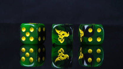 Orc Dice  - The Green Legion, 20 Dices,  Wargame Accessories Good Vibrations