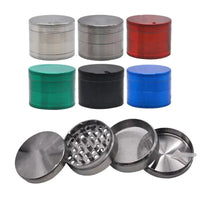 40mm 4 layers tobacco herbal grinder 5 colors crusher metal zinc alloy cutter mill lighting for spice Smoking GOOD Vibrations Adult Super Store