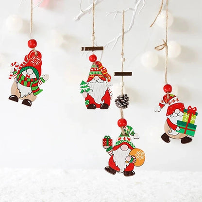 Christmas Wooden Pendant Merry Christmas Tree Decoration for Home 2025 Christmas Ornament Xmas Navidad Gifts Happy New Year 2026 Good Vibrations
