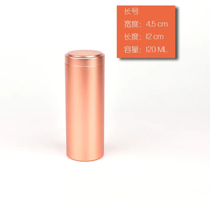 New Airtight Smell Proof Container Quality Stainless Steel Mini Tea Cans Herb Stash Jar Tea Coffee Storage Box Tea Caddies Box Good Vibrations Adult Super Store