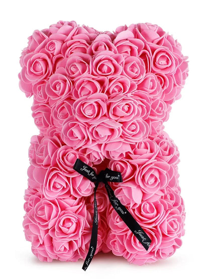 Rose Teddy Bear Artificial Flower Anniversary Valentines Day Birthday Gift Mothers Day Mom Gifts Girlfriend Birthday Gifts Women Good Vibrations