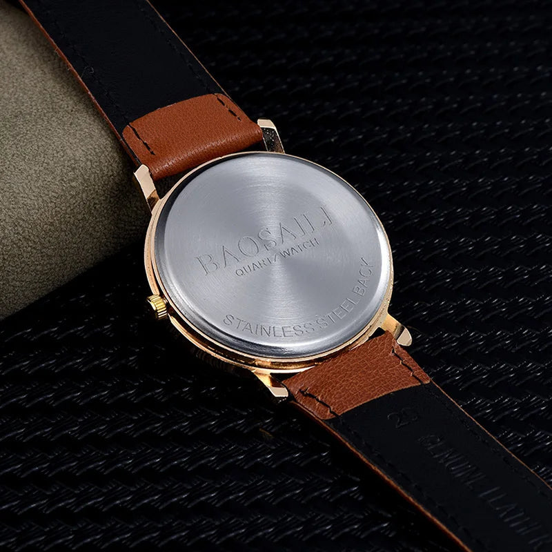 Fashion Women Quartz Watch Set For Women Flower Leather Waterproof Light Round Dial Wristwatch  Moda Clock Reloj Hombre Good Vibrations