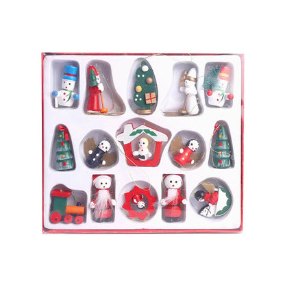 A Christmas Box Christmas Trees Hanging Santa Crafts Ornaments Family Friends Trees Charms Decorations DIY Keychain Pendants Good Vibrations