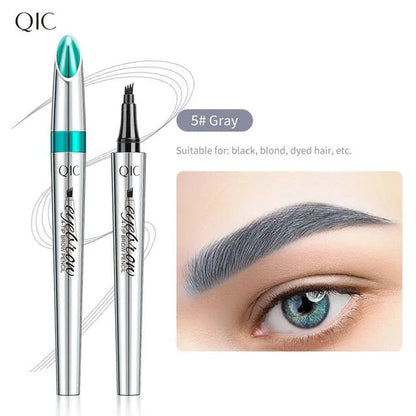 4D Microblading Eyebrow Pen 4 Forks Tip Eyebrow Tattoo Pencil Long Lasting Fine Sketch Liquid Eye Brow Make Up Good Vibrations