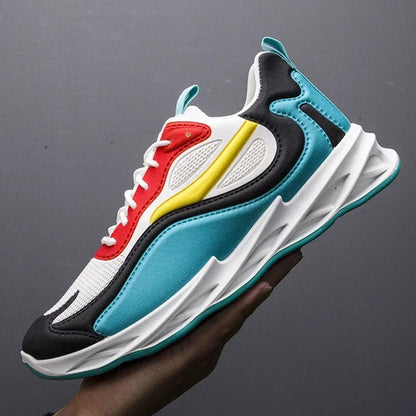 New Trendy Men's Sports Shoes Cushion Running Sneakers Outdoor Leisure Walking Jogging Trainers Soft Sole Breathable Footwear Good Vibrations