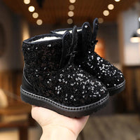 New Winter Children's Girls Snow Boots Cute Baby Girls Boots Thick Anti-proof Warm Fashion Ankle Furry Outdoor Kids Snow Boots Good Vibrations