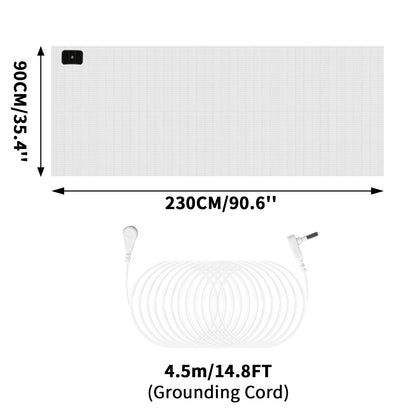 Grounding Bed Sheet Anti-static Grounding Sheet Conductive 95% Cotton and 5% Soft Silver Fiber Flat Sheets Sleep Bed Mat Good Vibrations