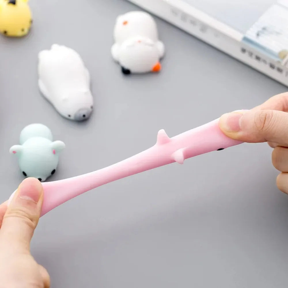 *50PCS Mochi Squishies Kawaii Anima Squishy Toys For Kids Antistress Ball Squeeze Party Favors Stress Relief Toys For Birthday* Good Vibrations