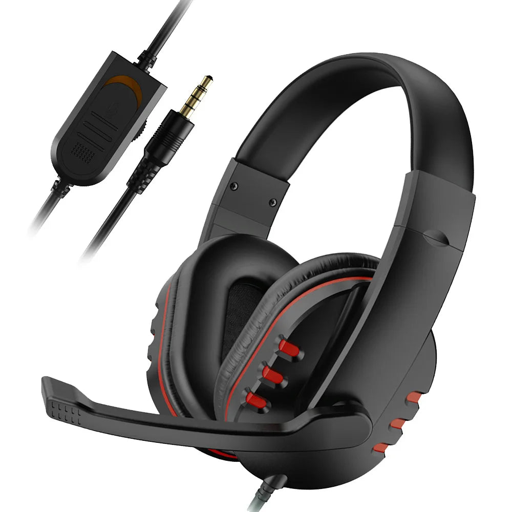 Headphones 3.5mm Wired Gaming Headset Earphones Music For PS4 Play Station 4 Game PC Chat computer With Microphone Good Vibrations