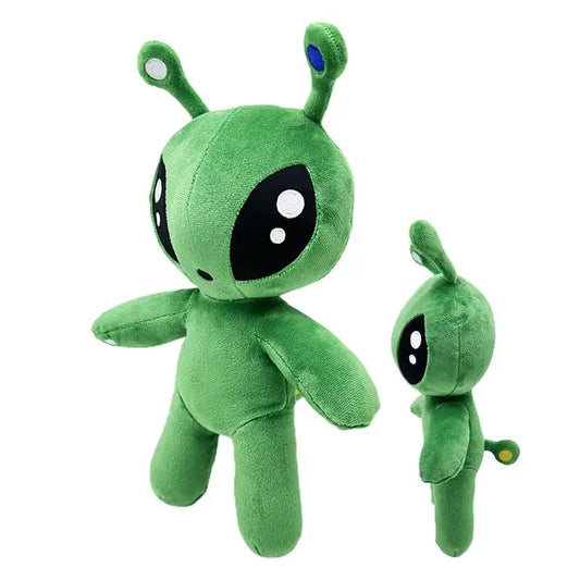 34CM Aftonsparv Green Alien Plush Toy Dolls Cute Animal Stuffed Soft Toy For Childrens Birthday Christmas Gifts Good Vibrations
