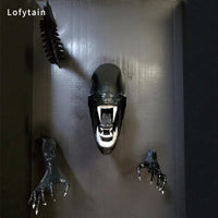 Lofytain Alien Xenomoprh Wall Art Sculpture Statue Horror Alien Predator Sci-Fi Monster Beasts Decoration Halloween Gifts Props Good Vibrations