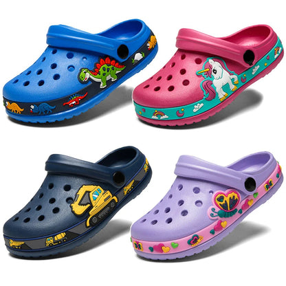 Cute New Animal Baby Boys Slippers Summer Kids Cartoon Sandals Toddler Beach Shoes Girls Cute Slides Children Slippers Good Vibrations