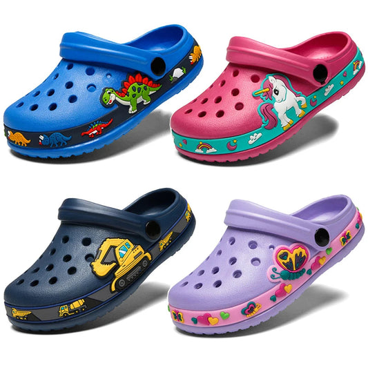 Cute New Animal Baby Boys Slippers Summer Kids Cartoon Sandals Toddler Beach Shoes Girls Cute Slides Children Slippers Good Vibrations