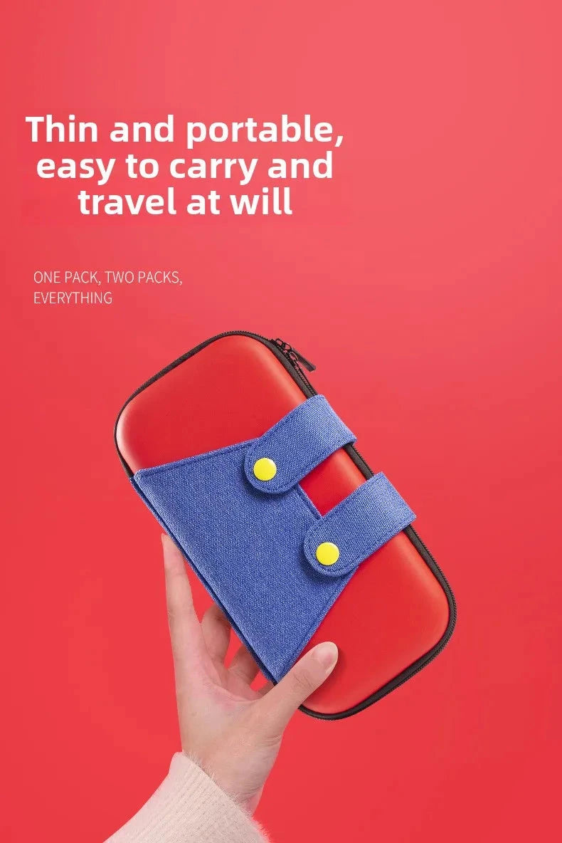 Storage Bag For Switch Portable NS Console Switch OLED Game Accessories Carrying Case Travel Cover Set Good Vibrations