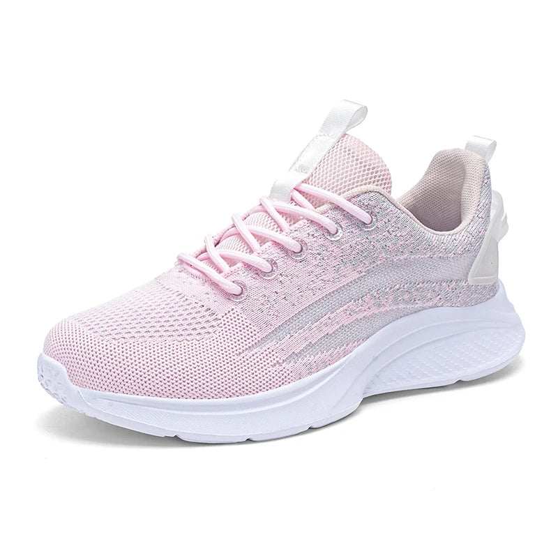 Sneaker Women's Fashion Running Shoes Soft sole Tennis Shoes for Women Outdoor Mesh Sports Shoe Good Vibrations