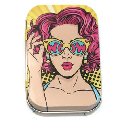 Cigarette Case Box Flip Cap Tobacco Storage Smoke Humidor Rolling Paper Jewelry Candy Coin Key Organizer Tin Flip Gifts Sealed Good Vibrations