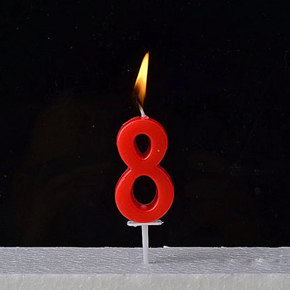 1Pcs Gold Happy Birthday Number Cake Candles 0 1 2 3 4 5 6 7 8 9 Cake Topper Kids Girls Boys Bar Baby Party Supplies Decoration Good Vibrations