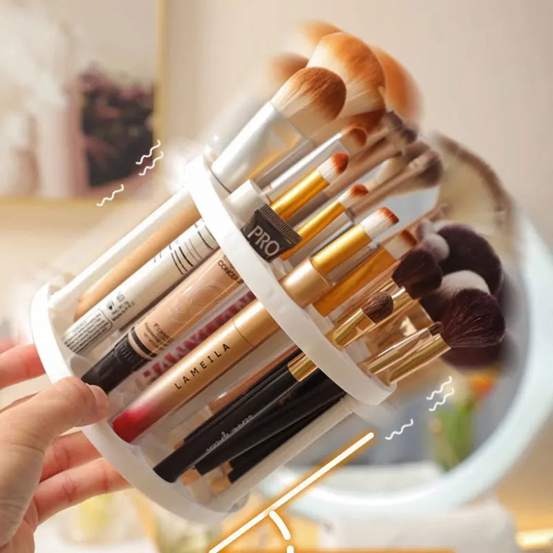 Makeup Brush Holder Organizer Desktop Cosmetics Storage Rack  Makeup organization and Skincare Storage for Vanity, Desktop Good Vibrations